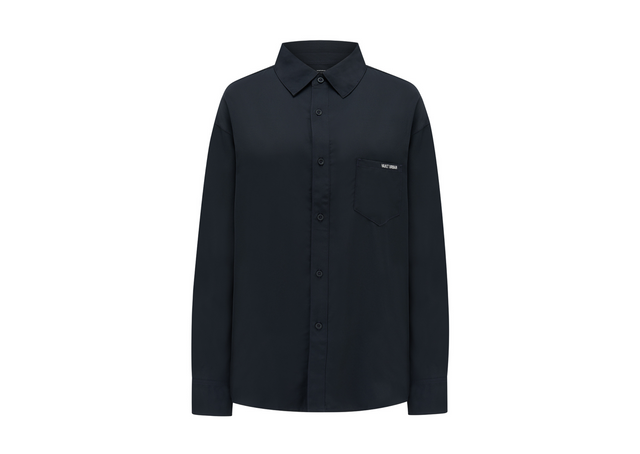Black Vault Urban sustainable wrinkle-free long sleeve shirt with front pocket