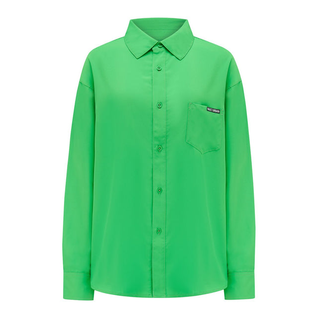 Vault Urban Stay-Fresh Wrinkle-Free Shirt in Green – front flat lay view