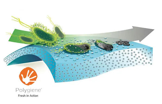 Wear Longer. Less washing, less water, and less energy.  Powered by Polygiene® Stays Fresh