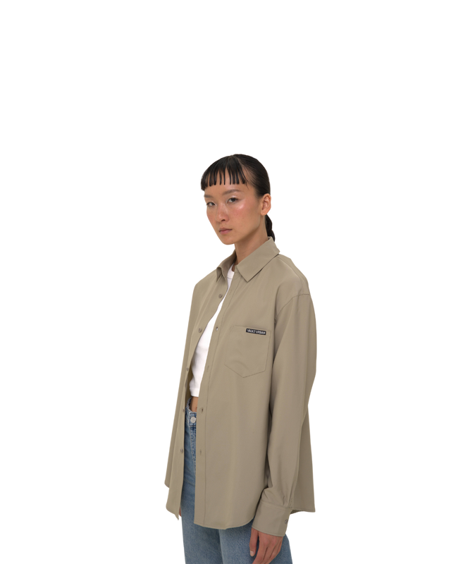 Relaxed High Performance Shirt - Taupe